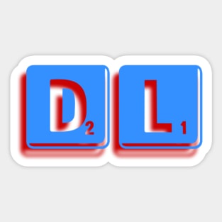 DL-Scrabble Sticker